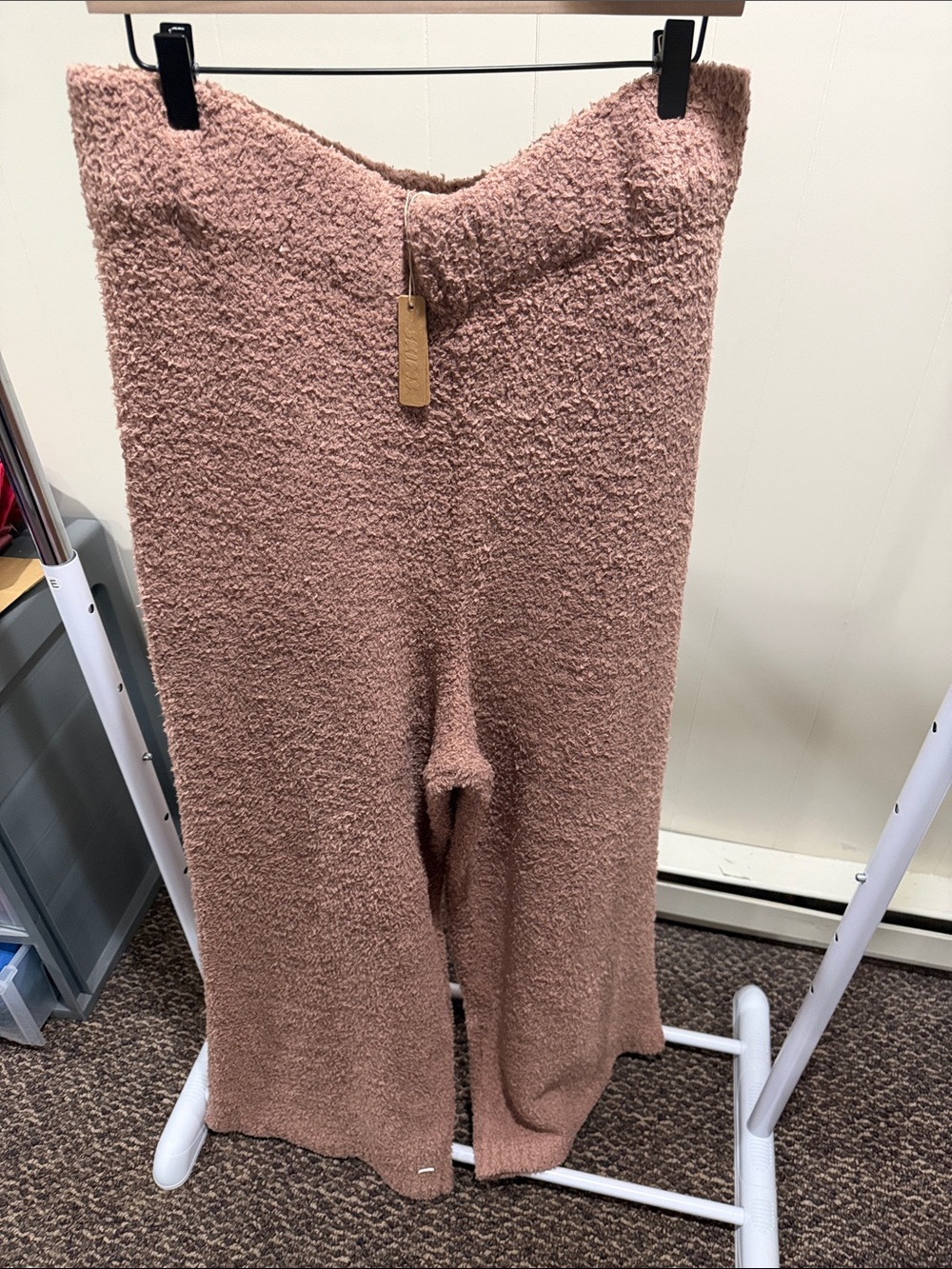 SKIMS Rose Pink Plush Lounge Pants